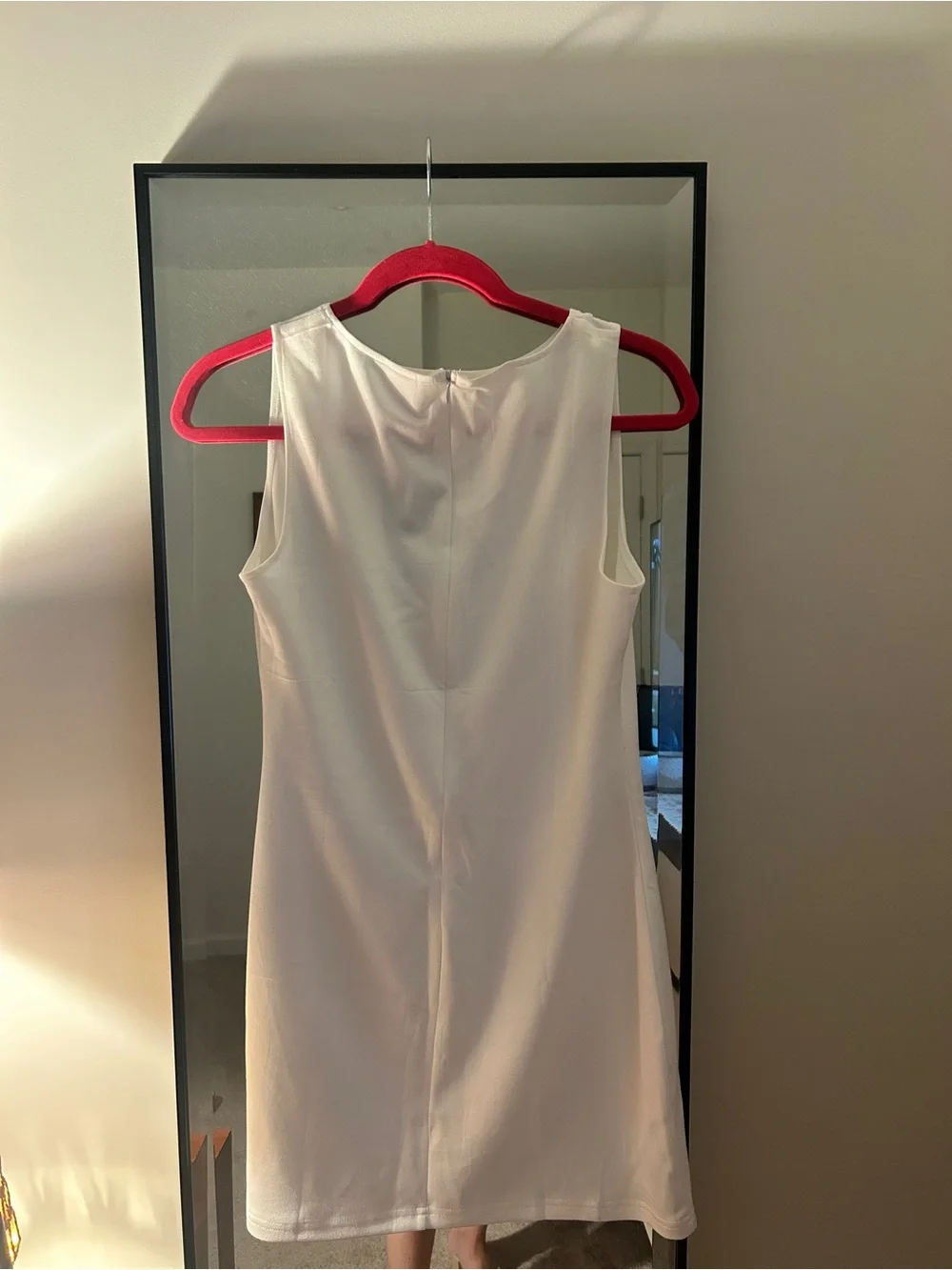 Sleeveless White Shift Dress — Minimalist Summer Style